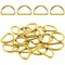 4 Pieces 1.25" Gold Metal D Rings for Purse Strap Bag Belt Keychain Making